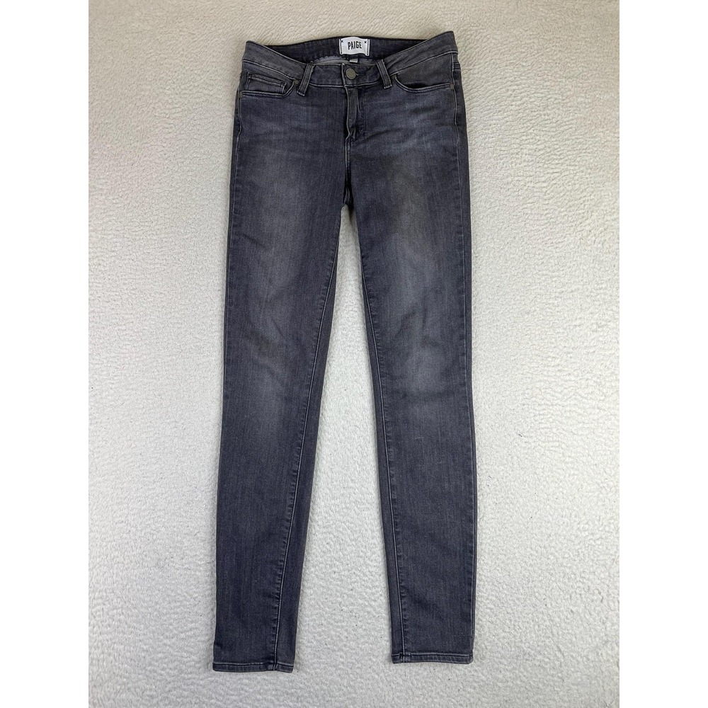 Paige‎ Verdugo Ultra Skinny Jeans Womens 27 Charcoal Gray Mid Rise Stretch Denim